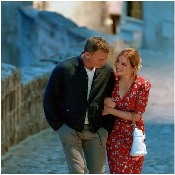 Rouje Womens Gabin Midi Dress Size 6 36 James Bond No Time to Die Old Money Fall - Picture 2 of 13